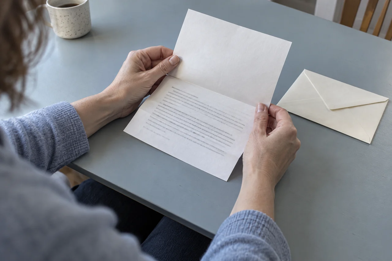 Illustrerad lässtund: händer som viker upp ett kapitel på papper